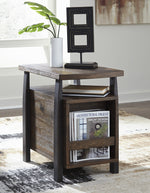 Vailbry Brown Wood Chair Side End Table