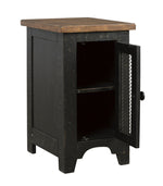 Valebeck Black/Brown Chair Side End Table