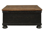 Valebeck Black/Brown Lift-Top Coffee Table