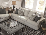 Velletri Pewter Fabric Sofa (Oversized)