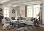 Velletri Pewter Fabric Sofa (Oversized)