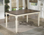 Whitesburg Brown/Cottage White Wood Dining Table