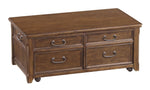 Woodboro Dark Brown Wood Lift-Top Coffee Table