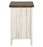 Wystfield White/Brown Chair Side End Table