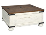 Wystfield White/Brown Storage Coffee Table