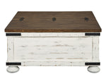 Wystfield White/Brown Storage Coffee Table