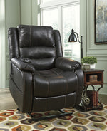 Yandel Black Fabric Power Lift Recliner