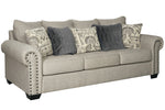 Zarina Jute Fabric Sofa (Oversized)