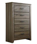 Zelen 6-Pc Warm Gray Wood King Panel Bedroom Set