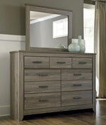 Zelen Warm Gray Wood 7-Drawer Dresser