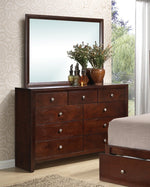 Simona Cherry Wood Frame Dresser Mirror