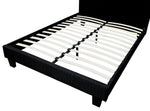 Sims Black Linen Cal King Bed (Oversized)