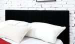 Sims Black Linen Cal King Bed (Oversized)