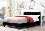 Sims Black Linen Upholstered King Bed