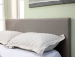 Sims Gray Linen Cal King Bed (Oversized)