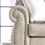 Sinatra Silver Fabric Sofa (Oversized)