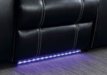 Sirius Black Power Recliner Loveseat w/ LEDs