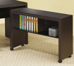 Skylar Cappuccino Wood L-Shaped Computer Desk with Storage