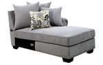 Skyler Gray Fabric RAF Sectional (Oversized)