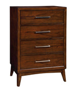 Snyder Brown Cherry Wood 5-Drawer Chest