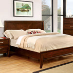 Snyder Brown Cherry Wood Cal King Bed