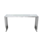 Soho Clear Glass/Stainless Steel Console Table