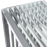 Soho Clear Glass/Stainless Steel Console Table