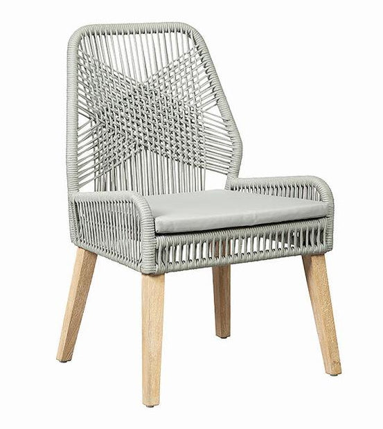 Sundance 2 Grey Rope/Weathered Wash Wood Side Chairs