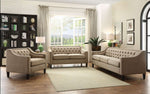 Suzanne Beige Fabric Loveseat