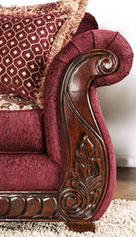 Tabitha Red Fabric Chair