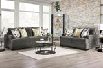 Taliyah Gray Chenille Loveseat