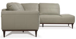 Tampa 2-Pc Airy Green Leather RAF Sectional Sofa