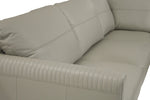 Tampa 2-Pc Airy Green Leather RAF Sectional Sofa