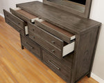 Tawana Warm Gray Wood Dresser