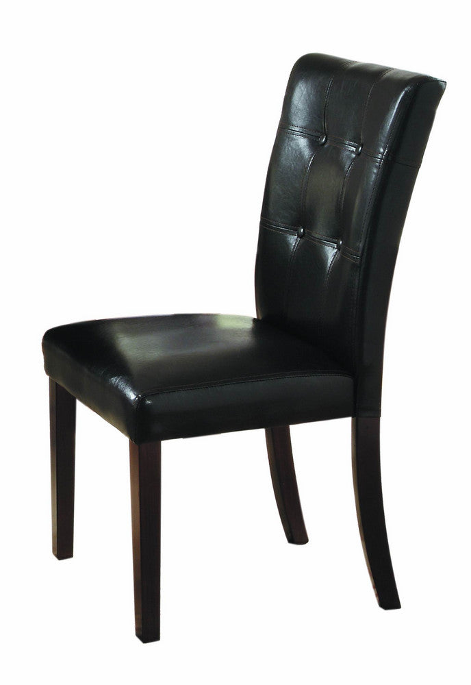 Teague 2 Brown Leatherette Upholstered Side Chairs