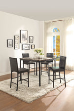 Tempe 4 Black Metal Counter Height Chairs