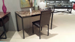 Tempe Black Metal Writing Desk with Chair