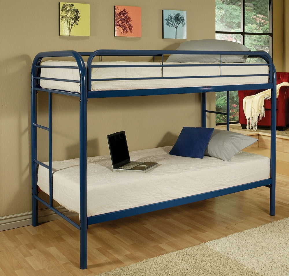 Thomas Blue Metal Twin over Twin Bunk Bed