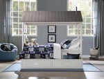 Tree House II White & Gray Wood Twin Bed