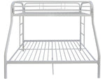 Tritan White Metal Tube Twin XL/Queen Bunk Bed (Oversized)