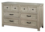 Tywyn Antique White Wood 8-Drawer Dresser