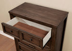 Tywyn Dark Oak Wood Chest with 6 Drawers