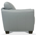 Valeria Watery Leather Chair with Flared Arms