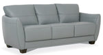 Valeria Watery Leather Sofa with Flared Arms