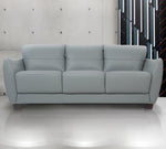 Valeria Watery Leather Sofa with Flared Arms