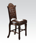 Vendome 2 Cherry Wood/PU Leather Counter Height Chairs