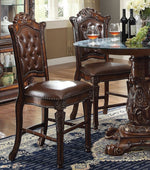 Vendome 2 Cherry Wood/PU Leather Counter Height Chairs