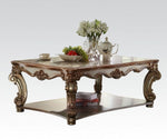 Vendome 3-Pc Gold Patina Wood Occasional Table Set