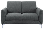 Venture Dark Gray Fabric Loveseat