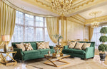 Verdante Emerald Green Microfiber Loveseat